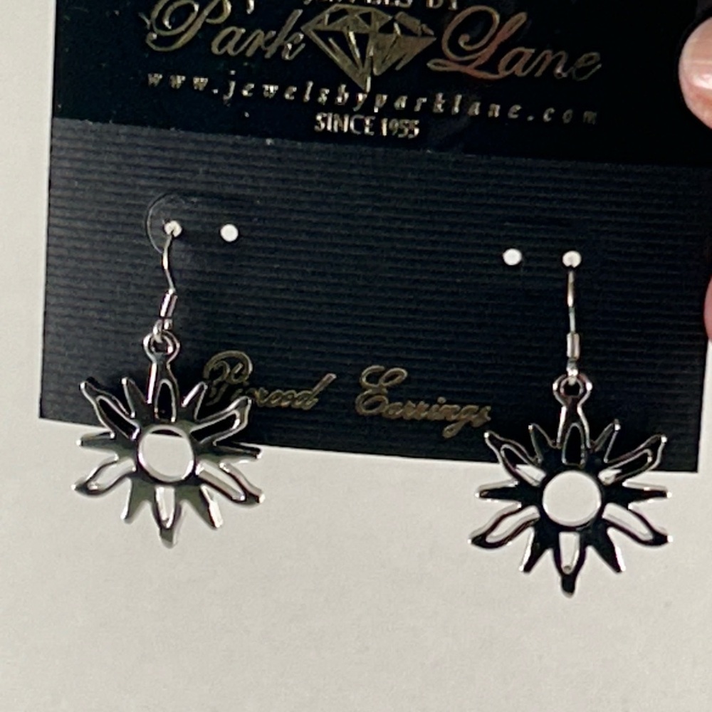 Park Lane Radiant Silver Starburst Earrings